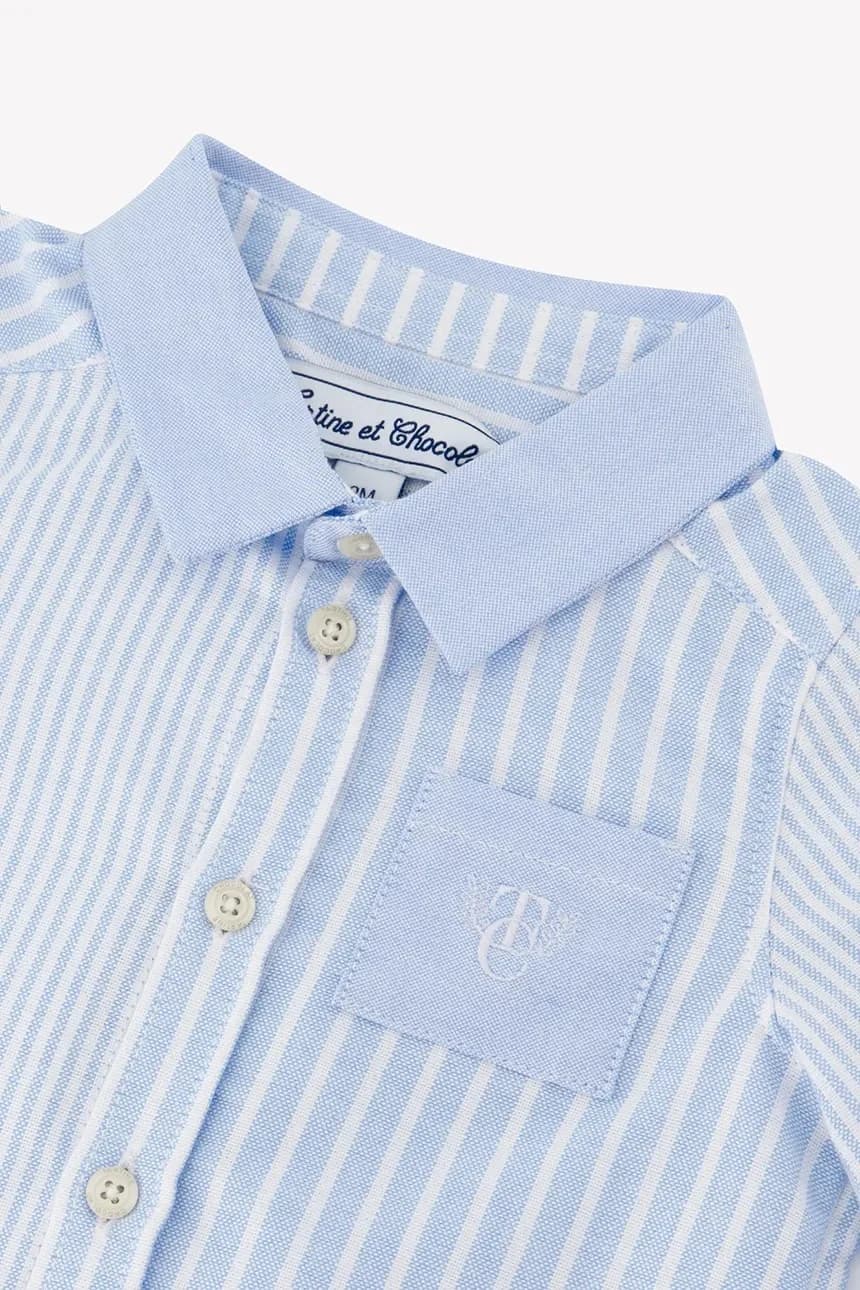 Детская хлопковая рубашка - фото 4