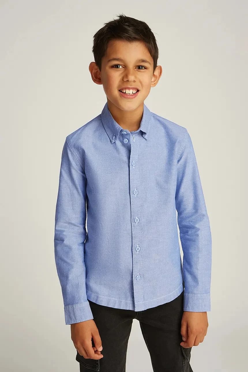 Детская хлопковая рубашка
