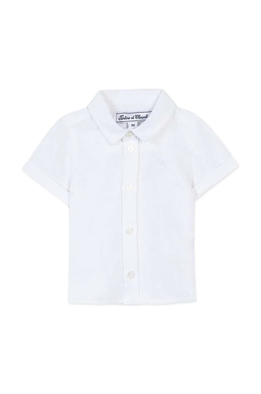 Детская льняная рубашка - фото 2