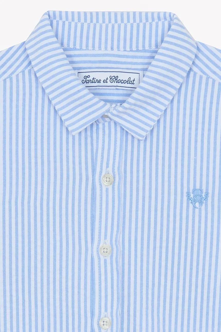 Детская хлопковая рубашка - фото 3