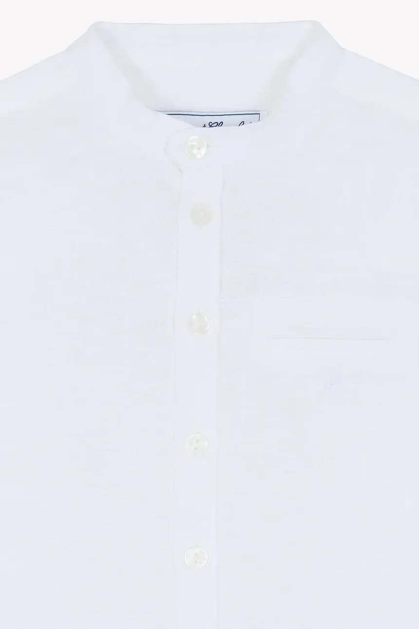 Детская льняная рубашка - фото 4