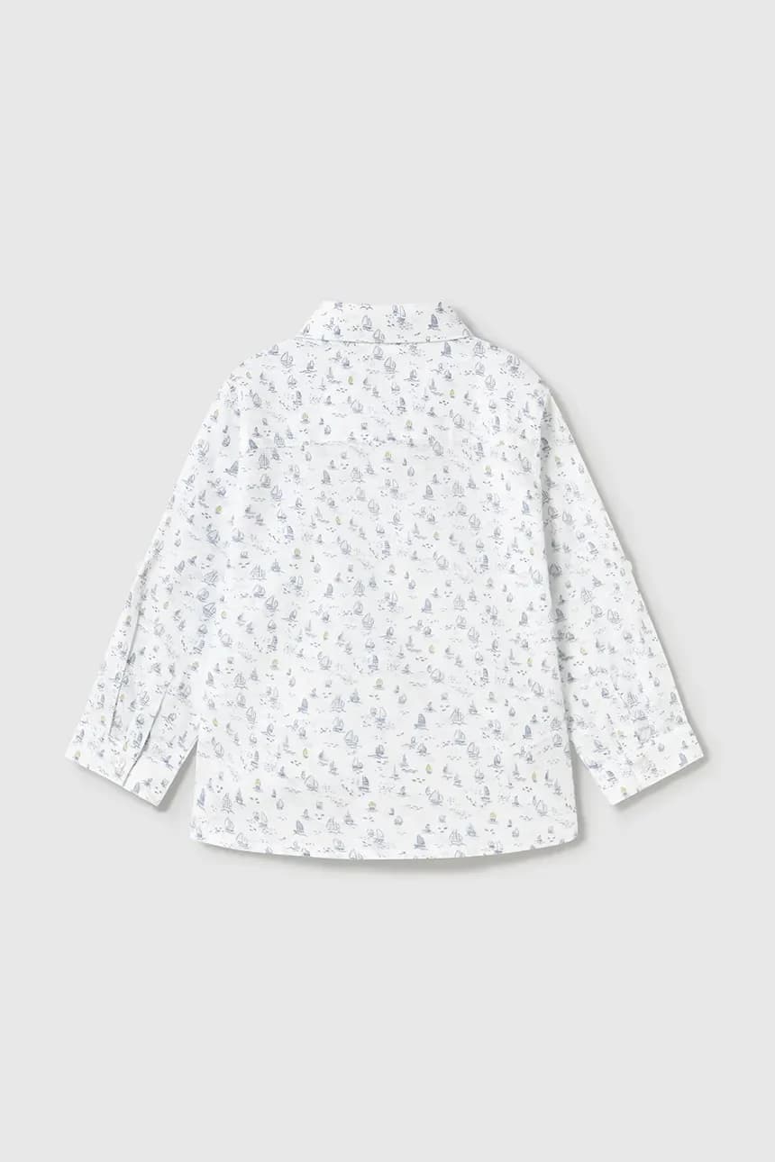 Детская хлопковая рубашка - фото 2