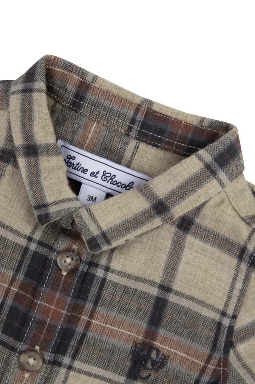 Детская рубашка из смесовой шерсти - фото 3