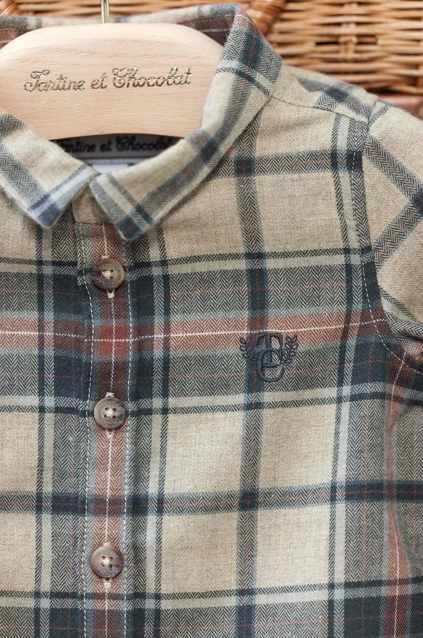 Детская рубашка из смесовой шерсти - фото 5