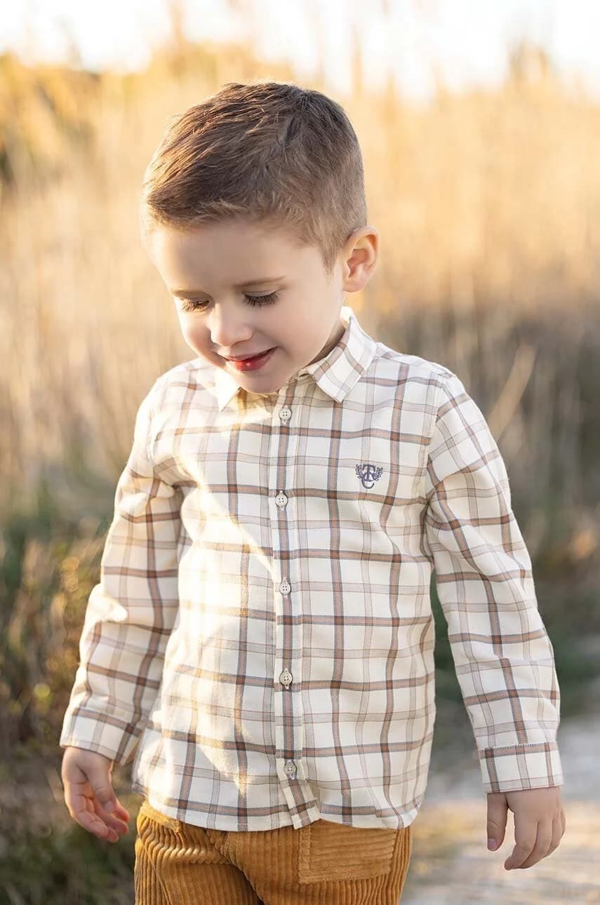 Детская рубашка из смесовой шерсти