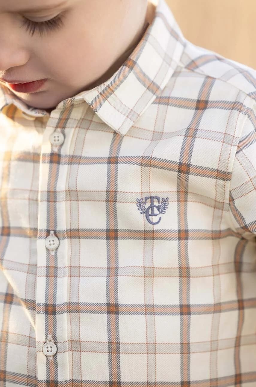 Детская рубашка из смесовой шерсти - фото 5