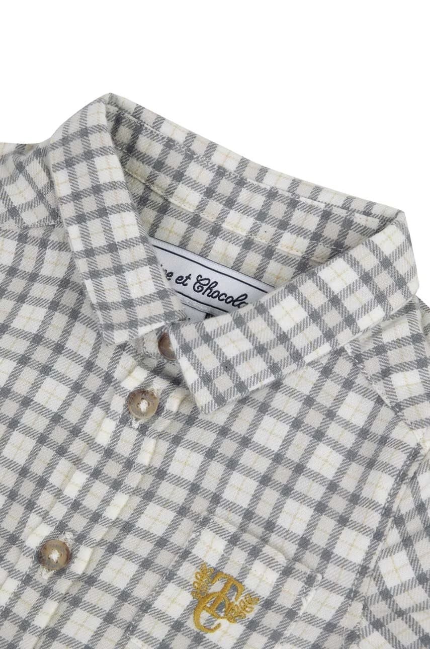 Детская хлопковая рубашка - фото 3