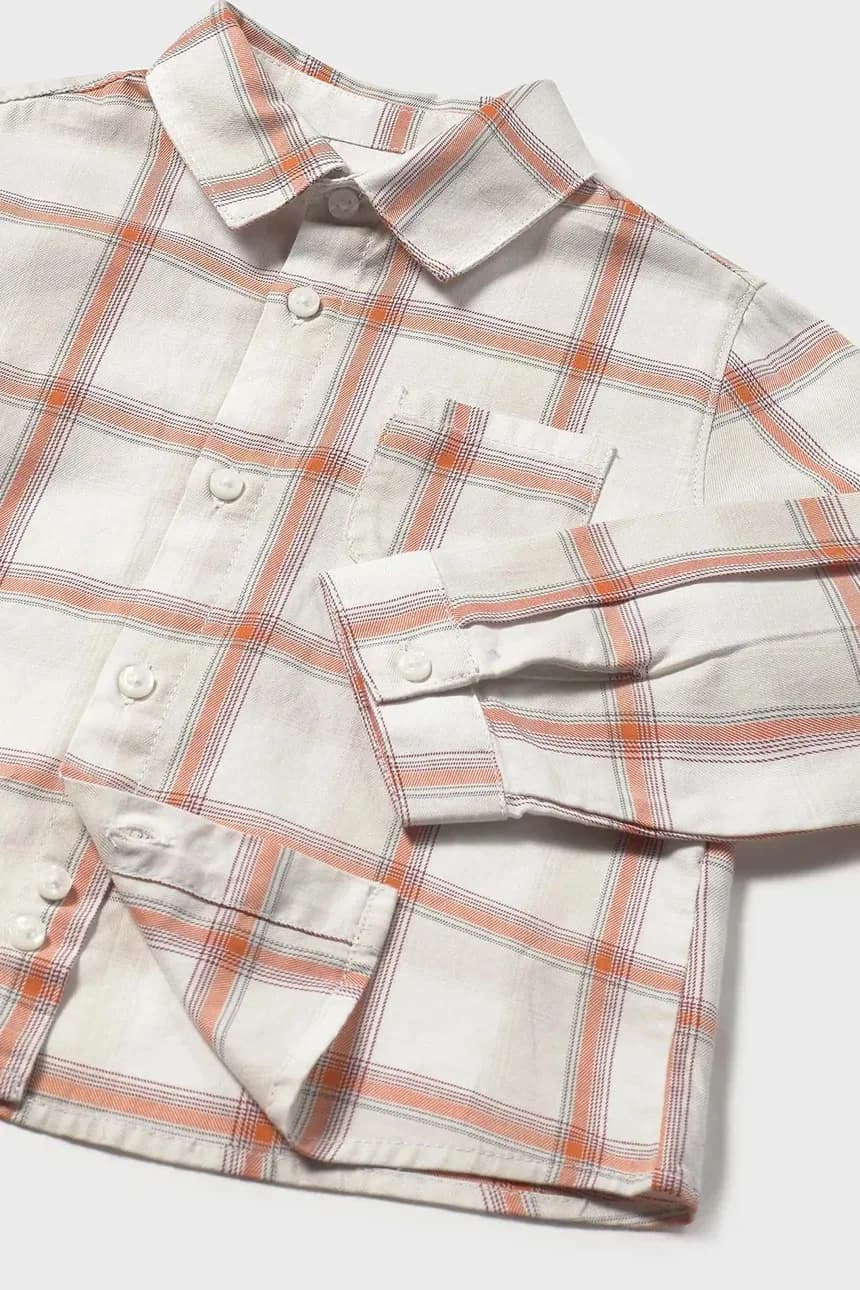 Детская хлопковая рубашка - фото 3