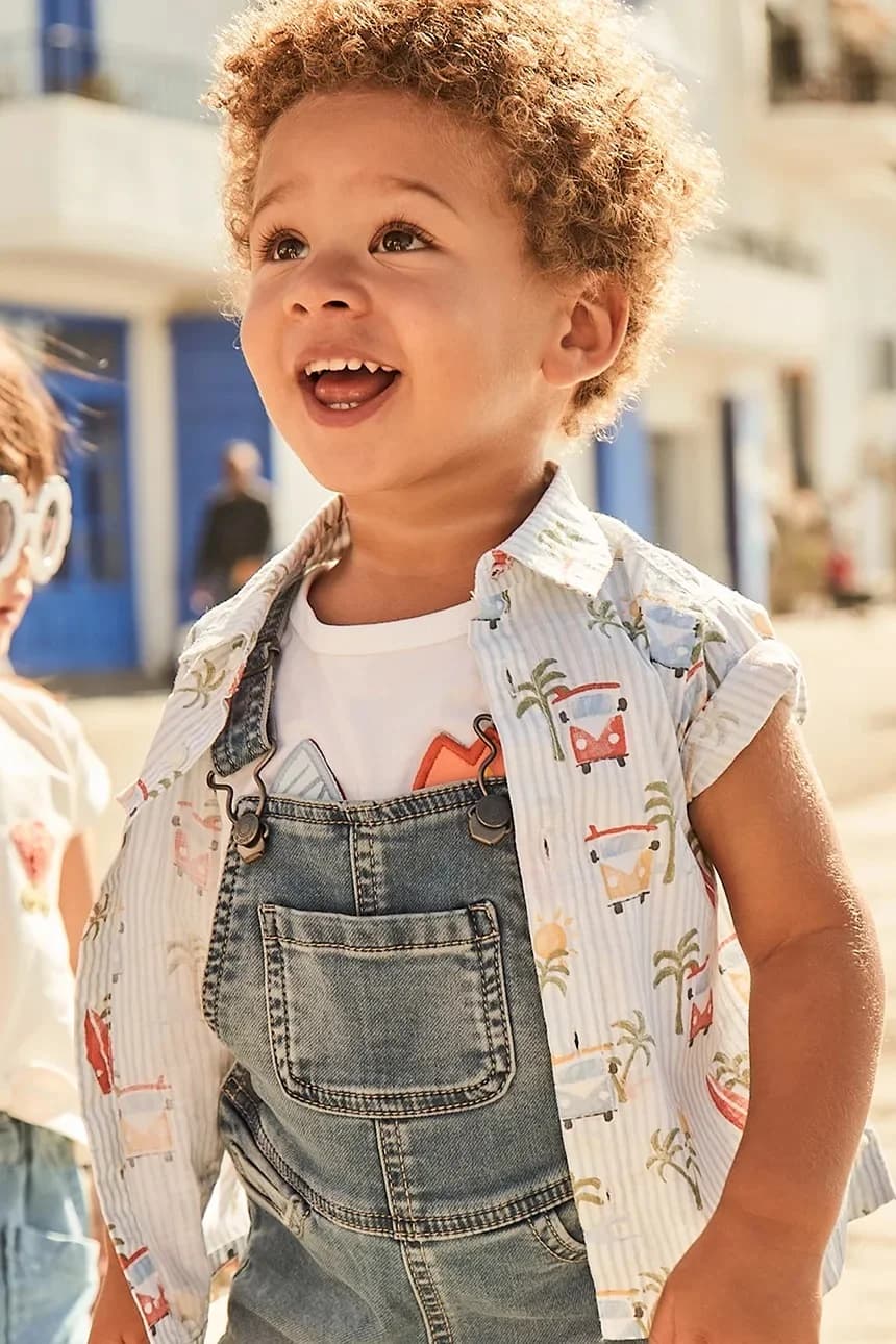 Детская хлопковая рубашка