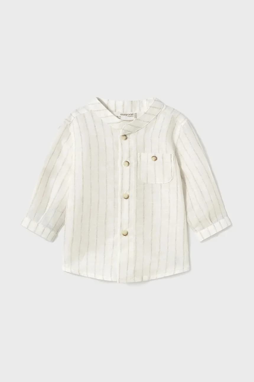 Детская рубашка из смесового льна