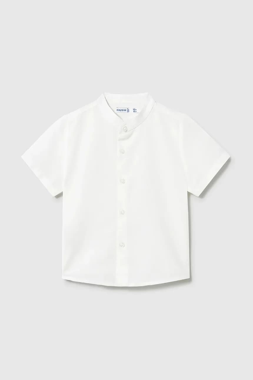 Детская рубашка из смесового льна