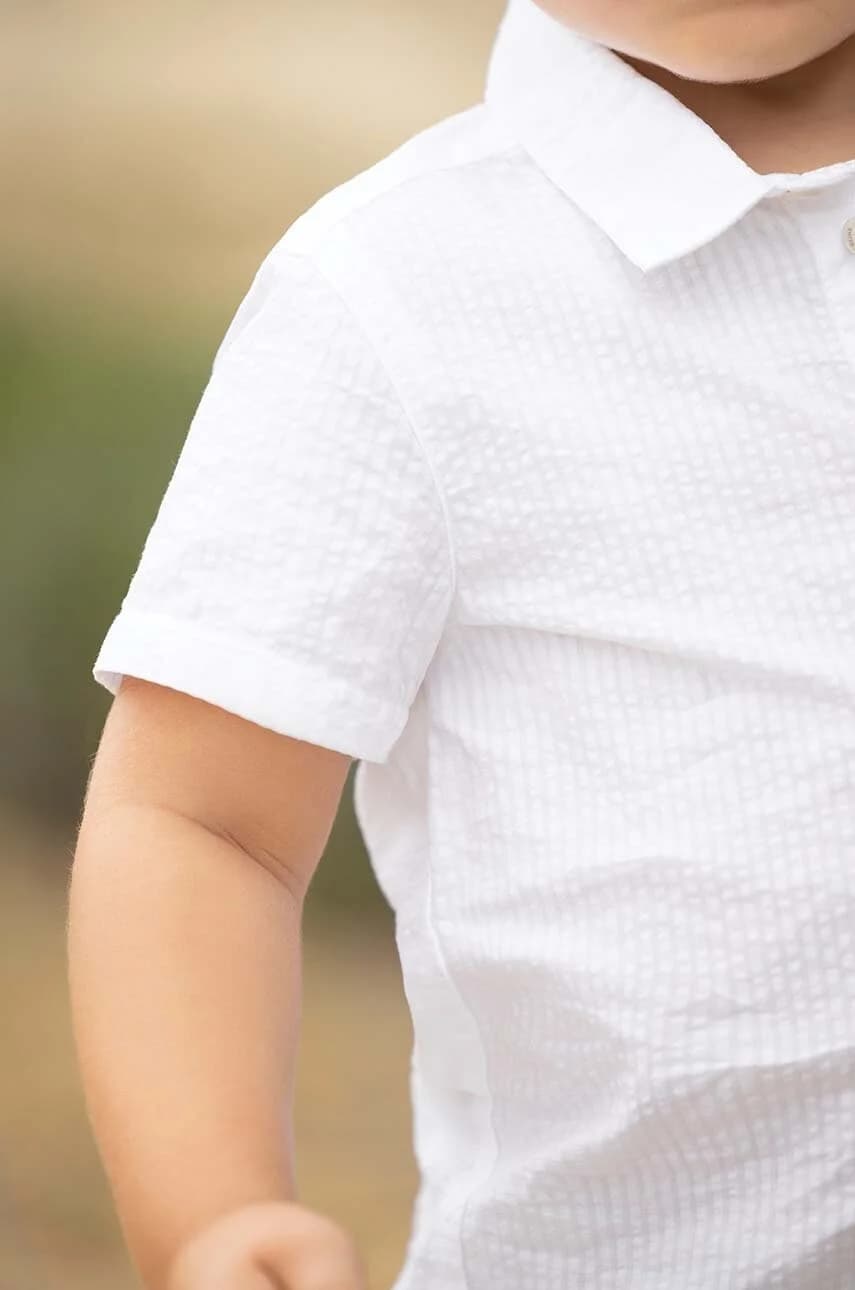 Детская хлопковая рубашка - фото 5