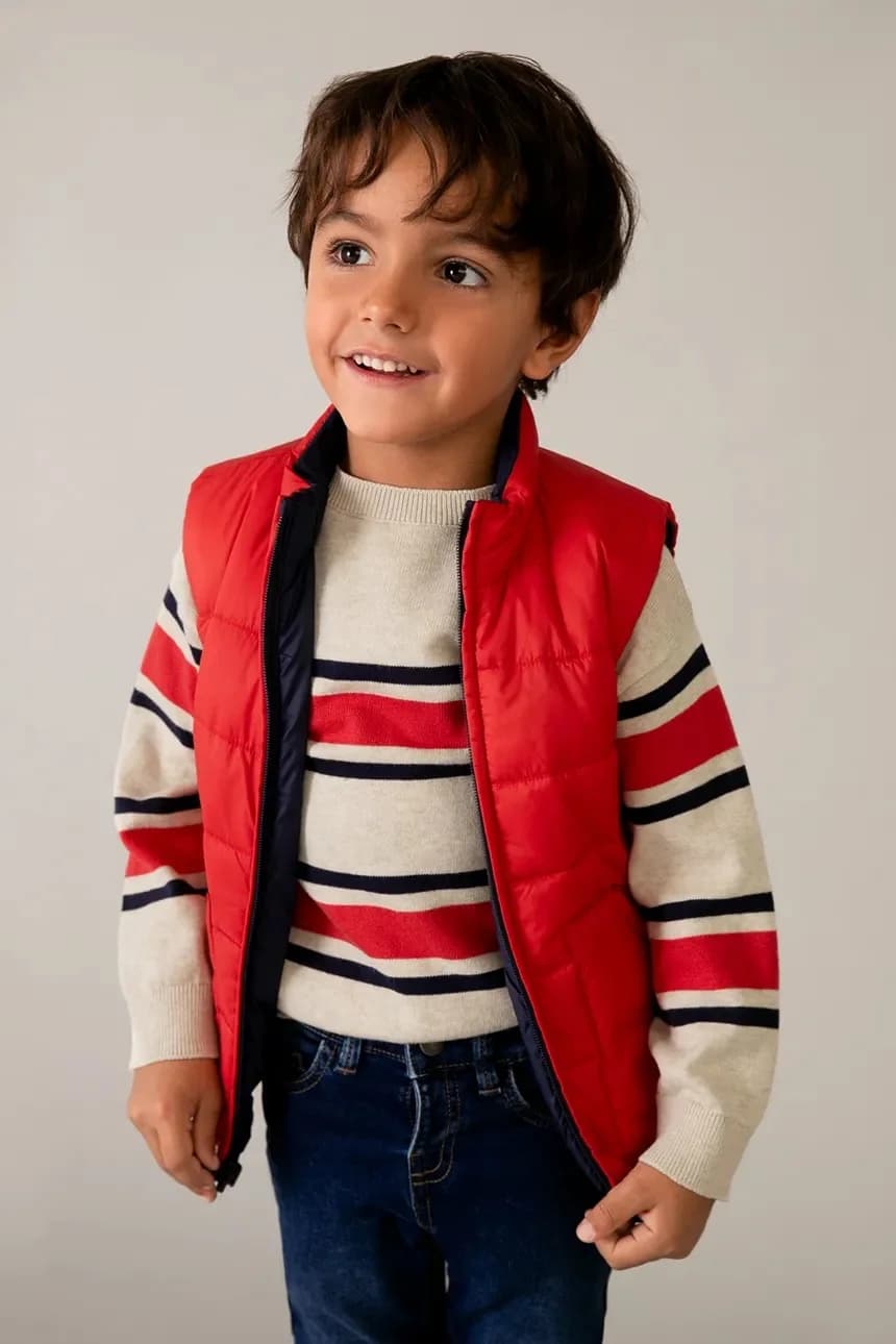 Детский двусторонний жилет.