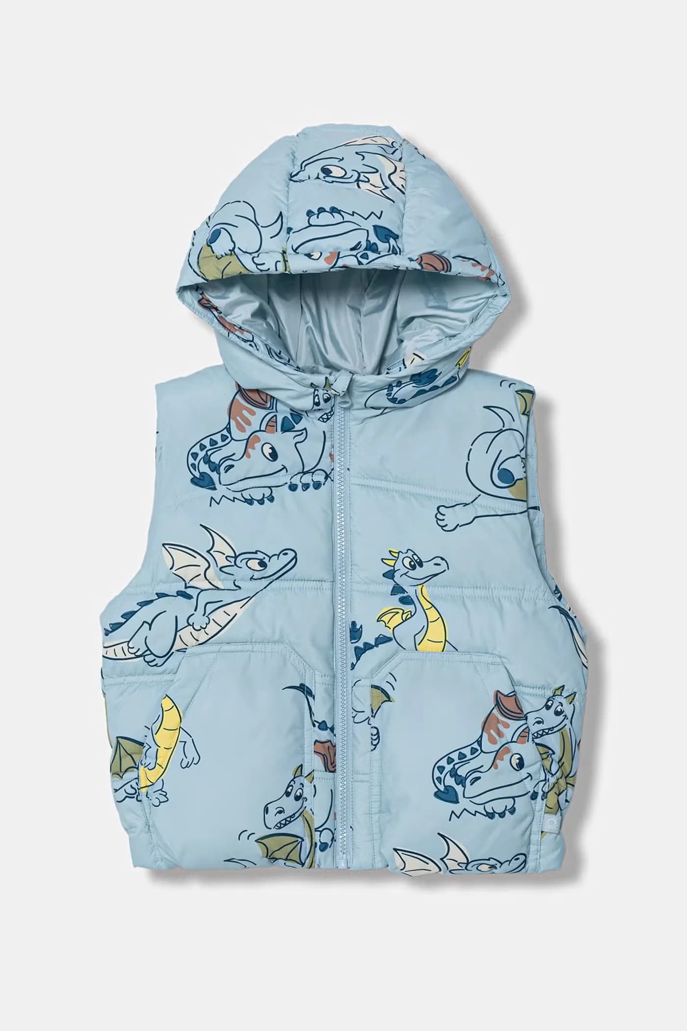 Жилет без рукавов с капюшоном