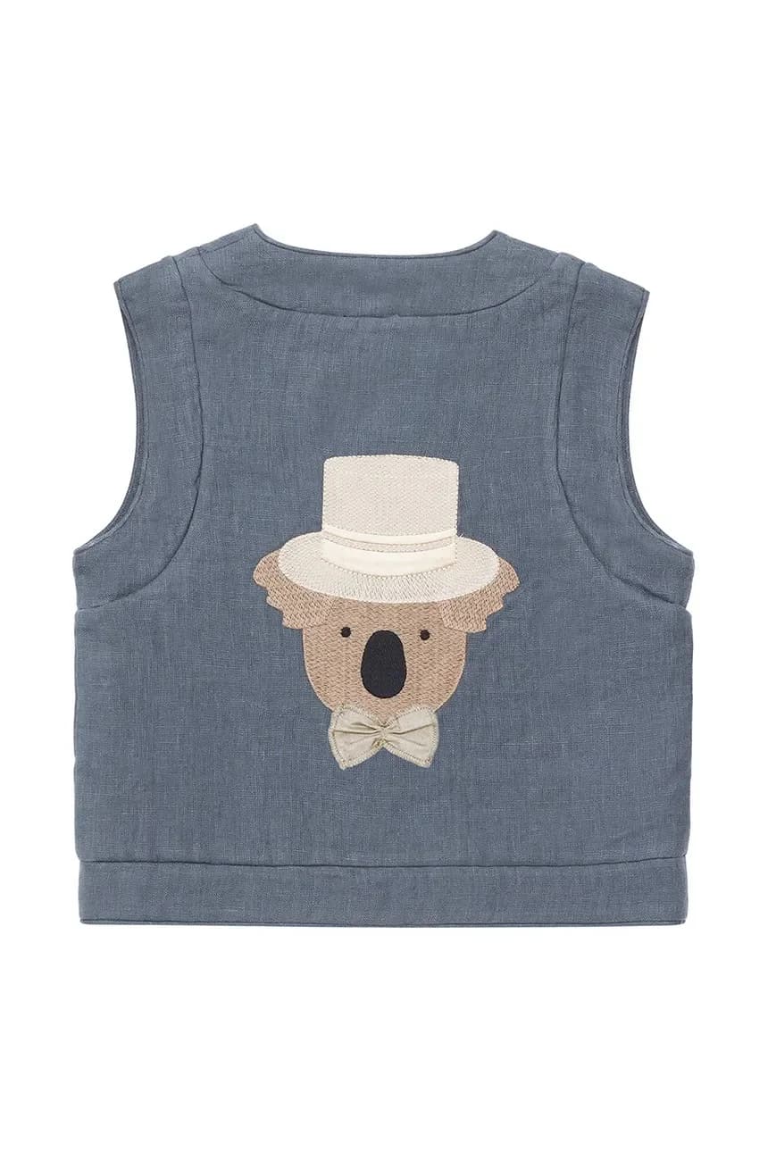 Детский льняной жилет Larsel Linen Gilet Groom - фото 3