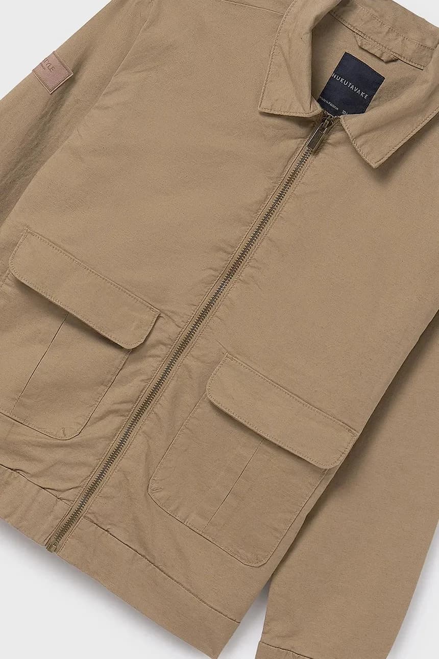 Детская куртка из смесового льна - фото 4