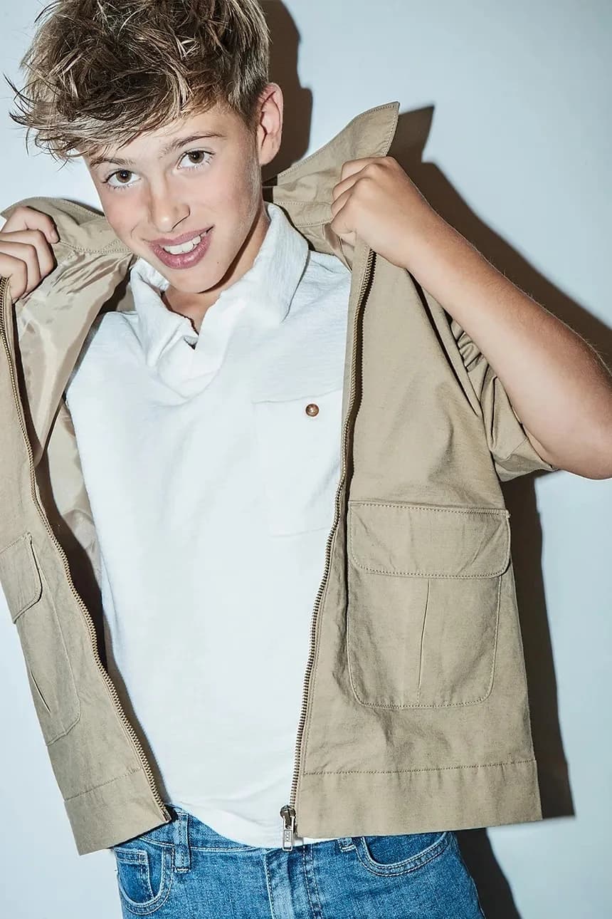 Детская куртка из смесового льна - фото 5