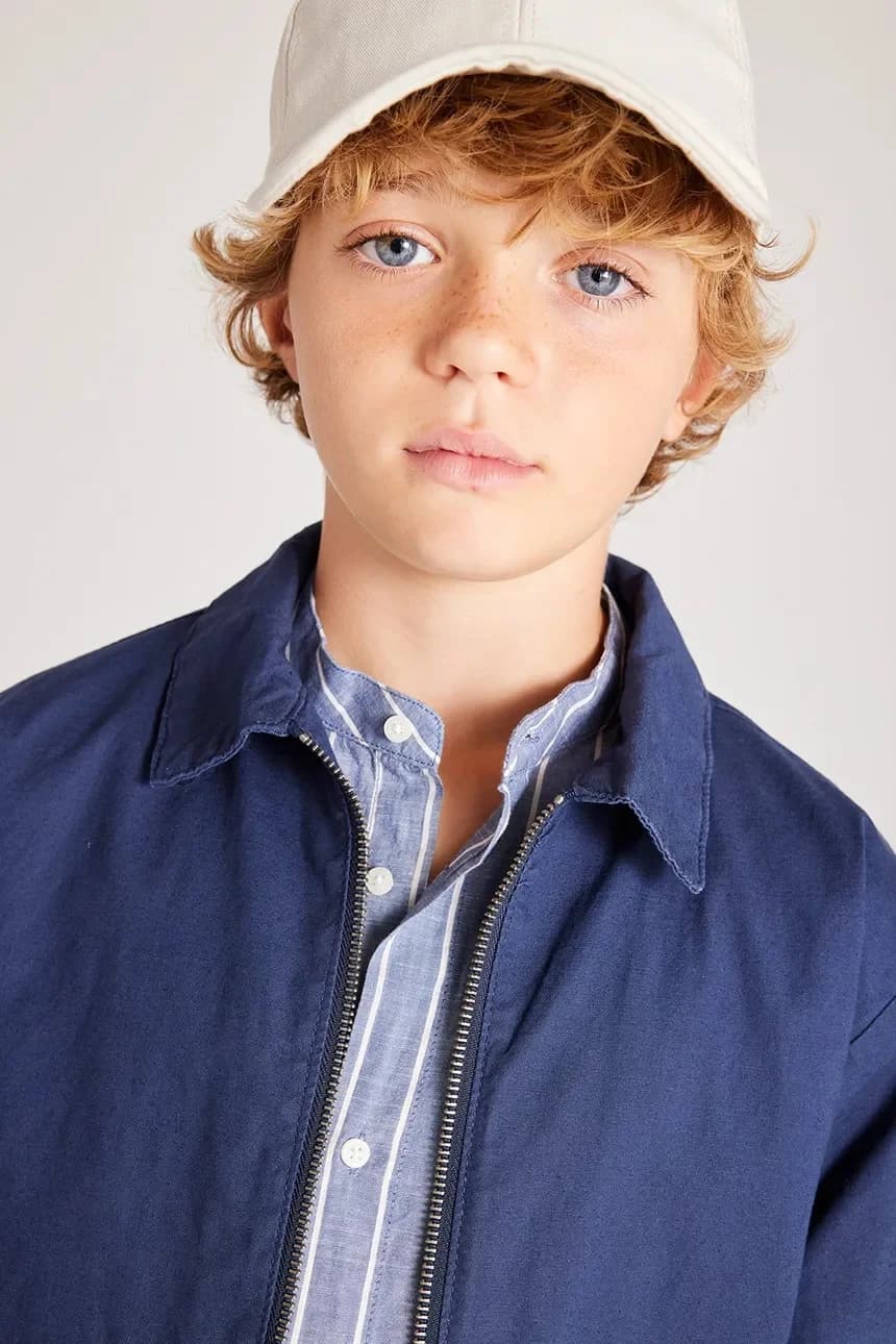 Детская куртка из смесового льна - фото 5