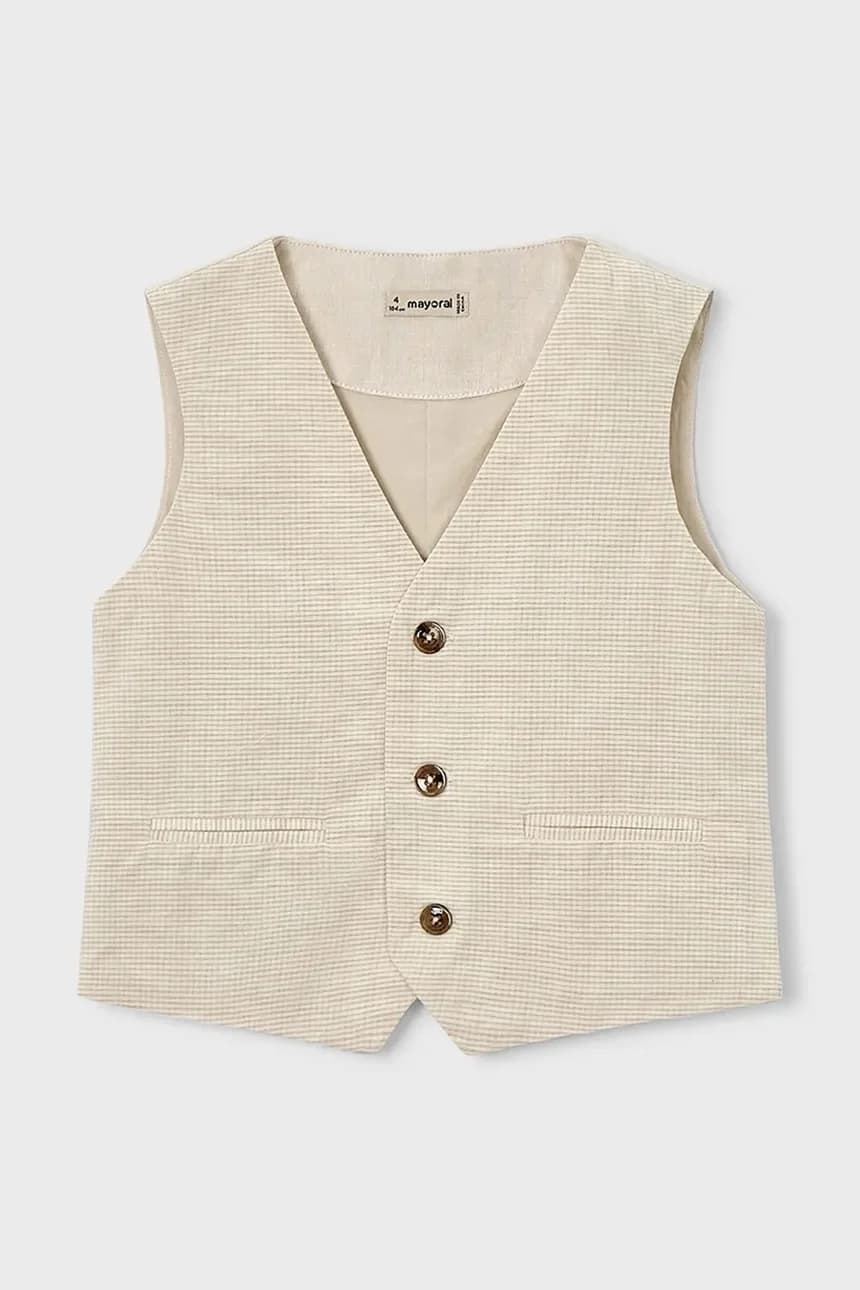 Детский жилет из смесового льна - фото 2
