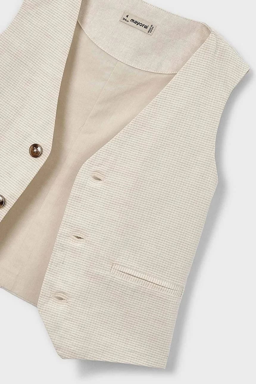 Детский жилет из смесового льна - фото 4