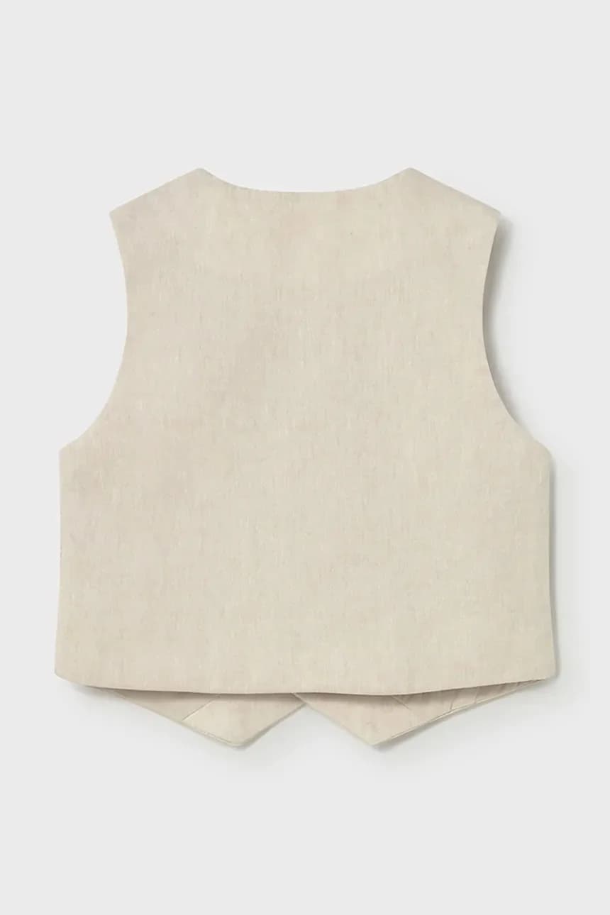 Детский жилет из смесового льна - фото 2