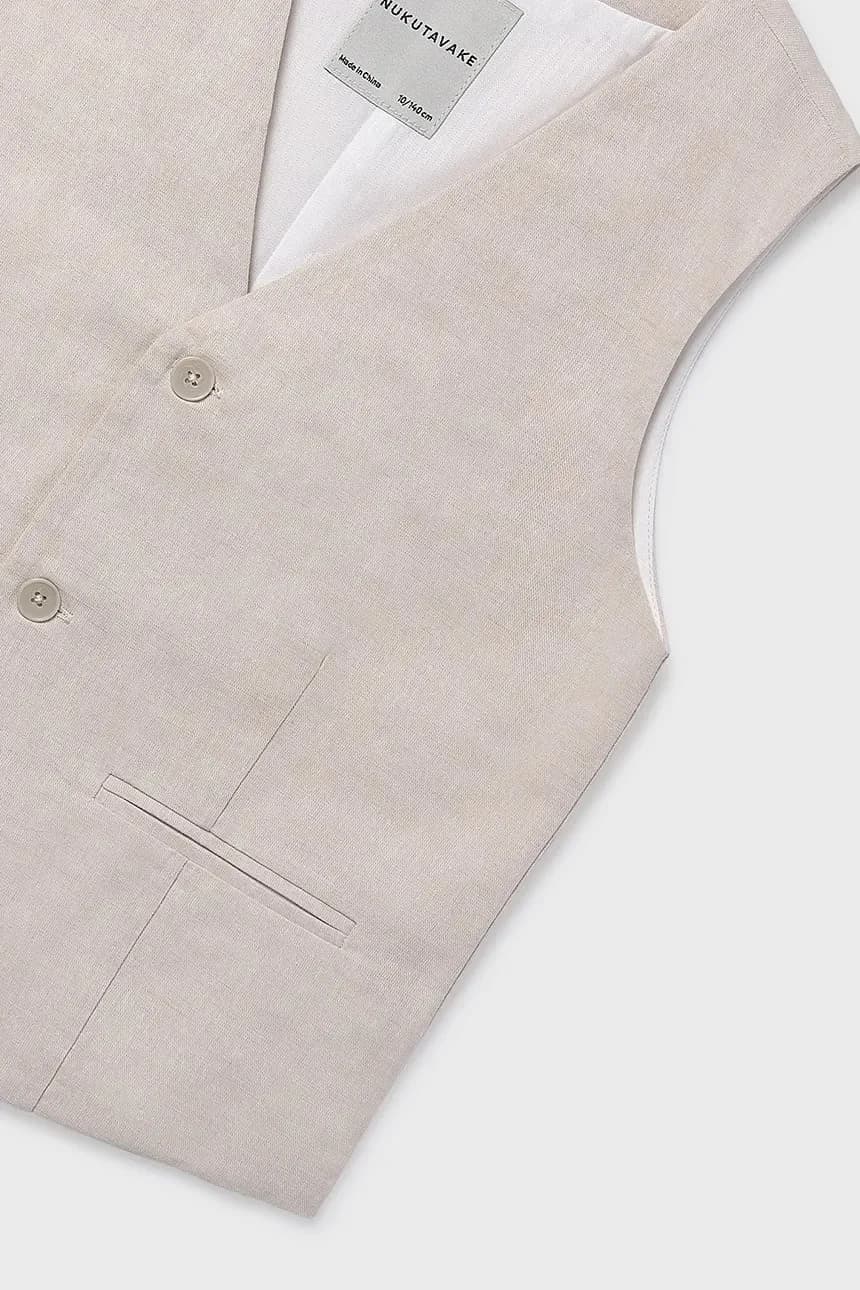 Детский жилет из смесового льна - фото 3