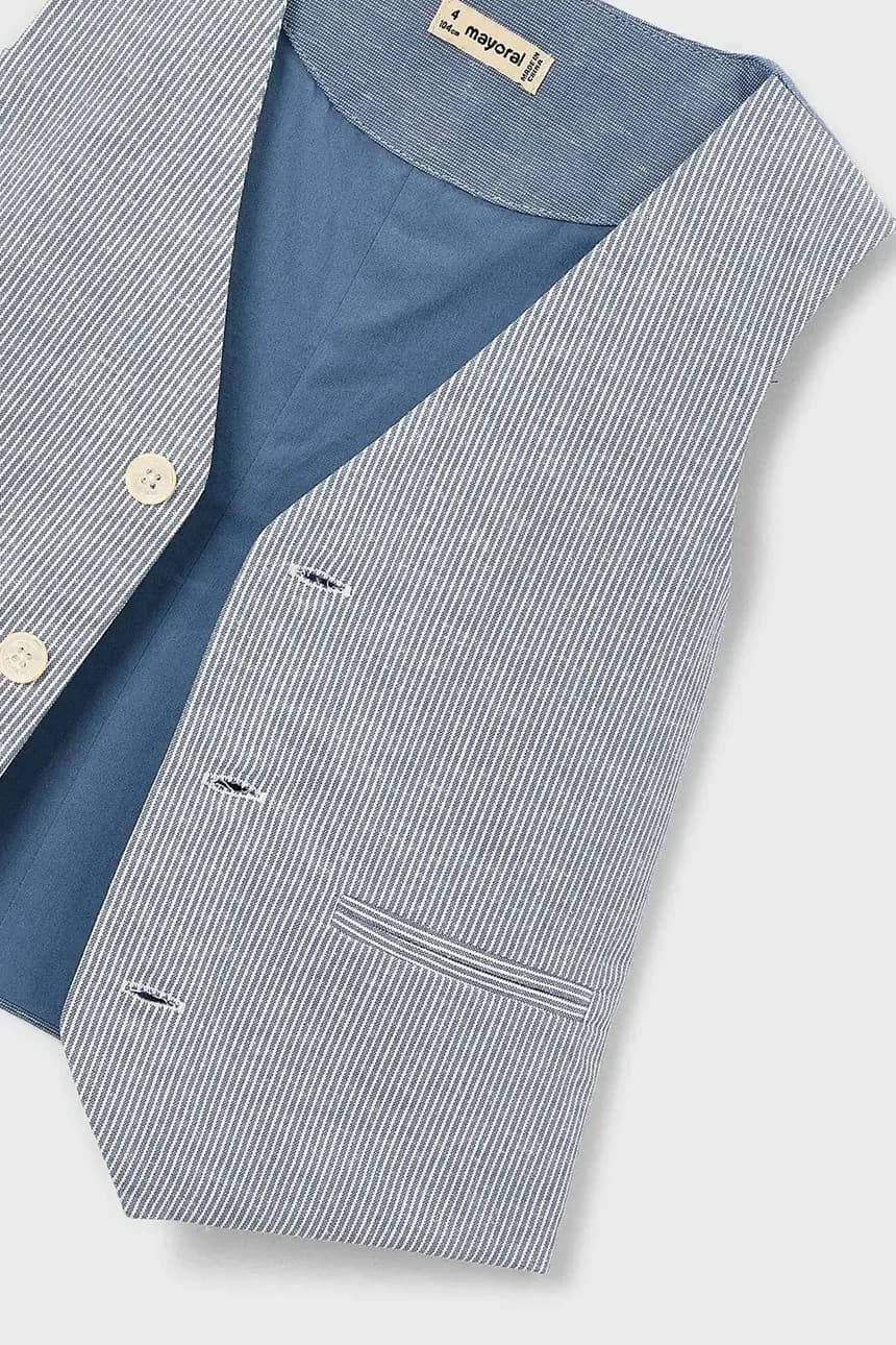 Детский жилет из смесового льна - фото 4