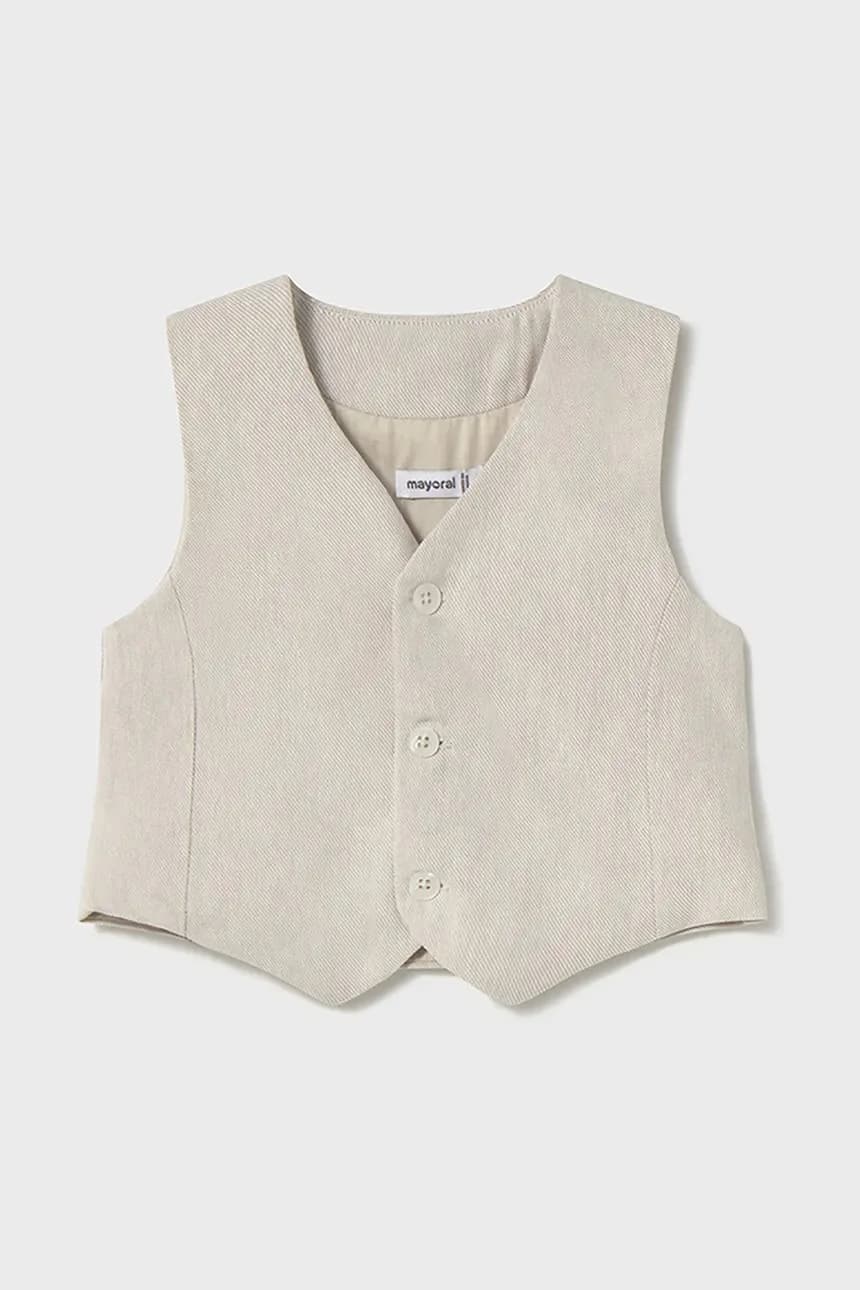 Детский жилет из смесового льна