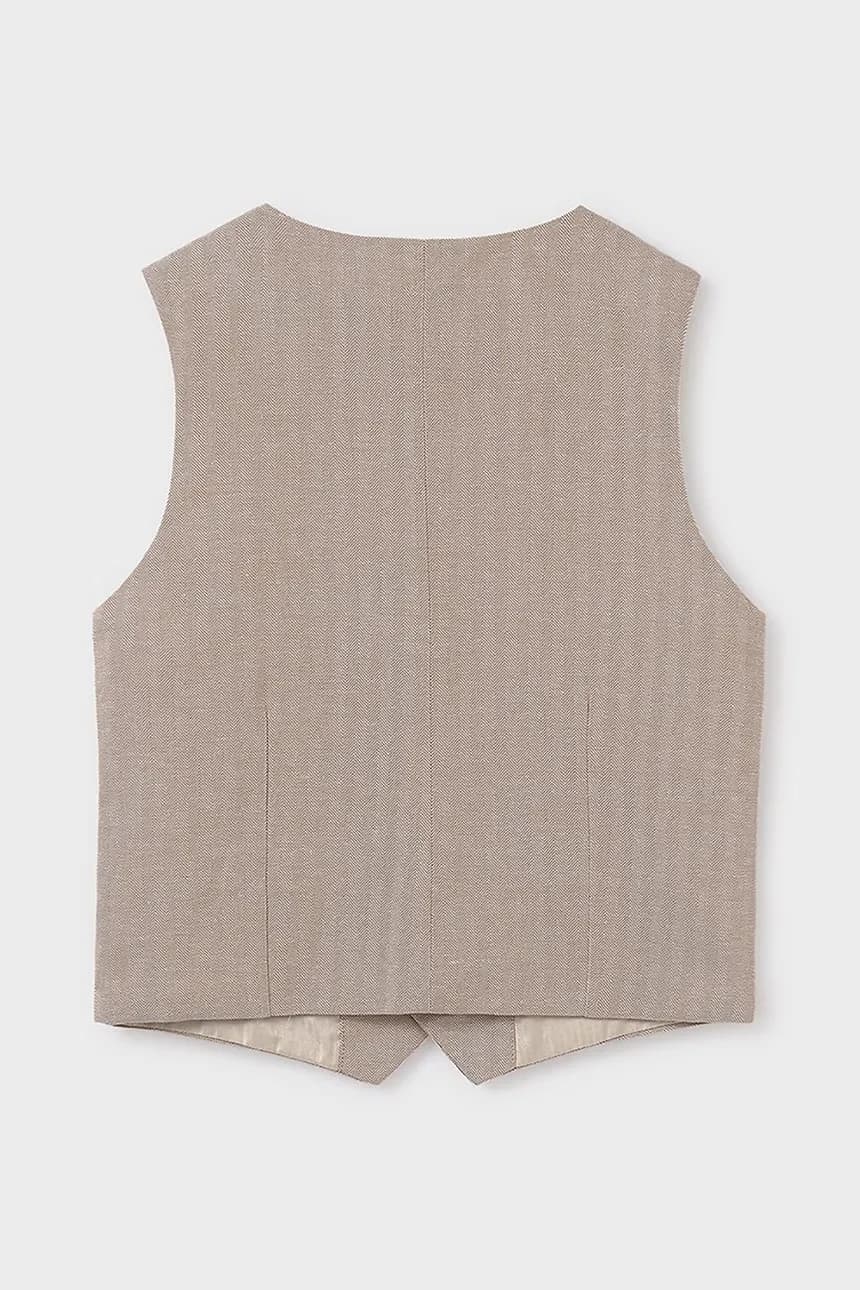 Детский жилет из смесового льна - фото 3