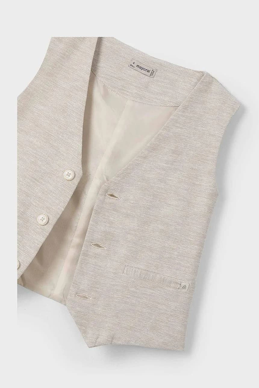 Детский жилет из смесового льна - фото 3