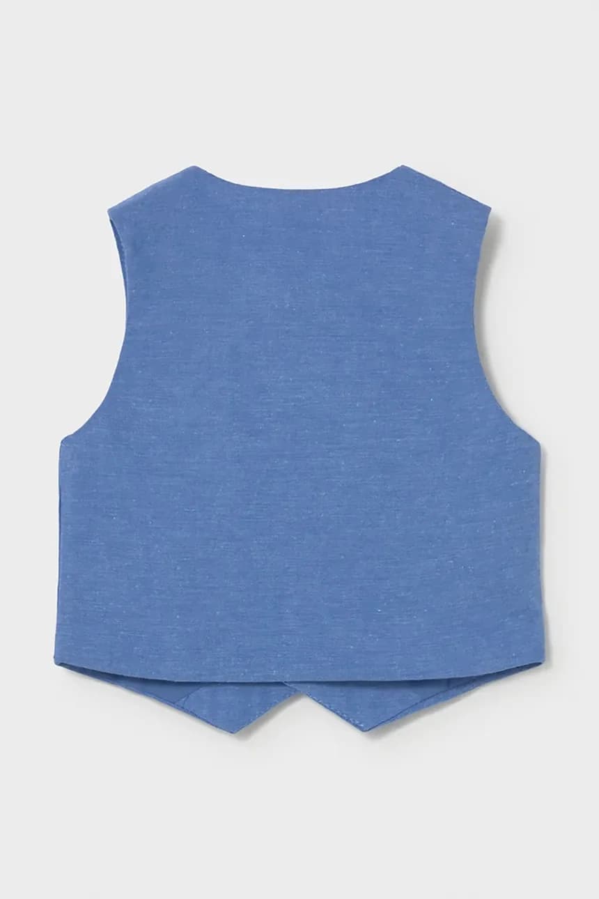 Детский жилет из смесового льна - фото 2