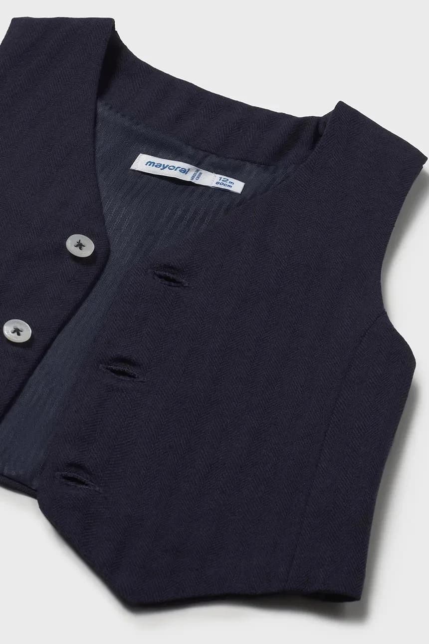 Детский жилет из смесового льна - фото 3