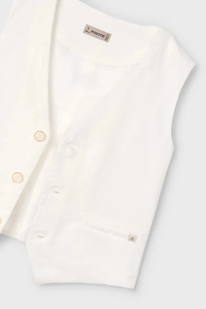 Детский жилет из смесового льна - фото 3