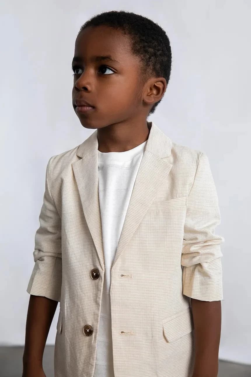 Детская куртка из смесового льна