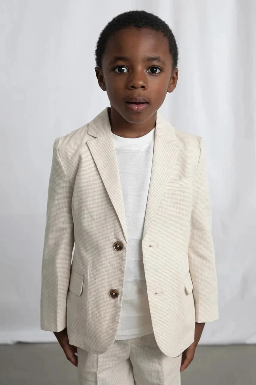 Детская куртка из смесового льна - фото 5