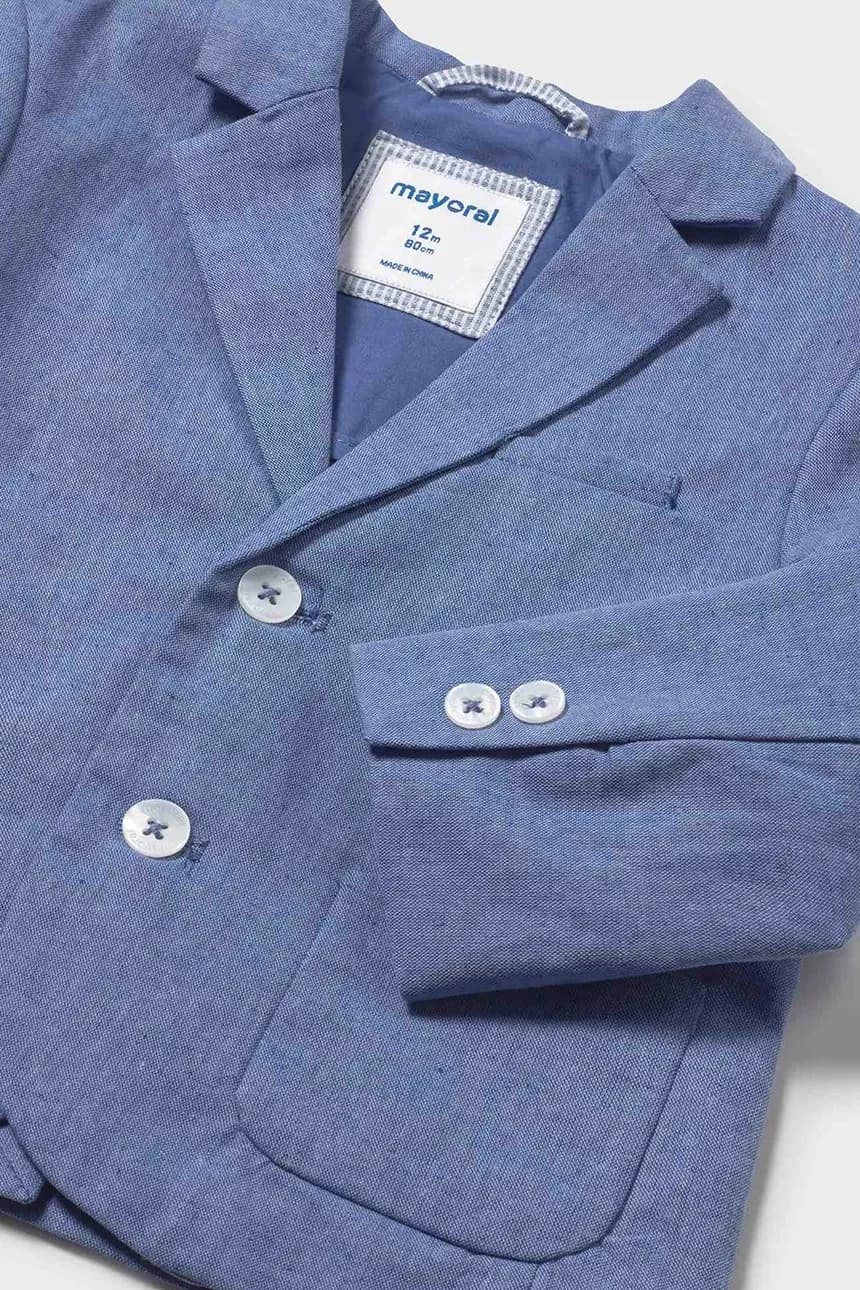 Детская куртка из смесового льна - фото 4