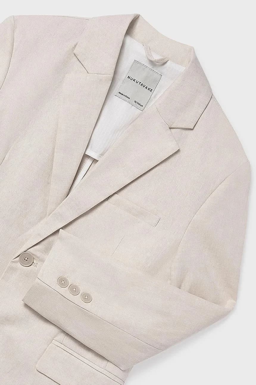 Детская куртка из смесового льна - фото 4