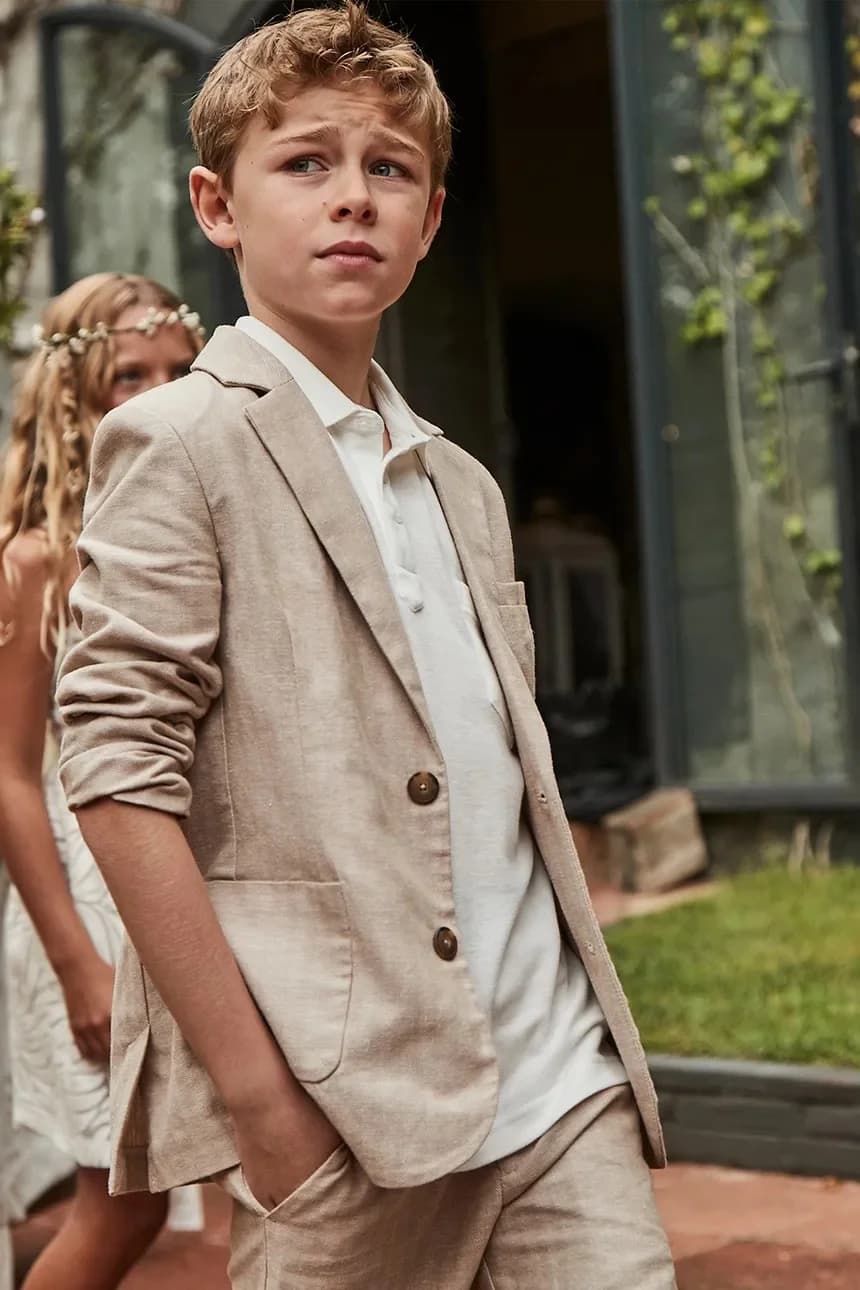 Детская куртка из смесового льна