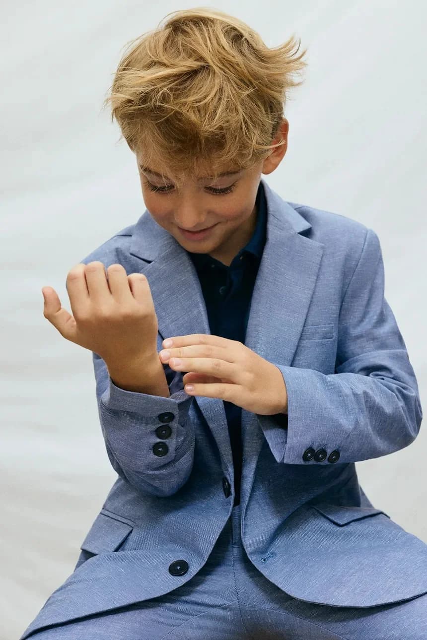 Детская куртка из смесового льна