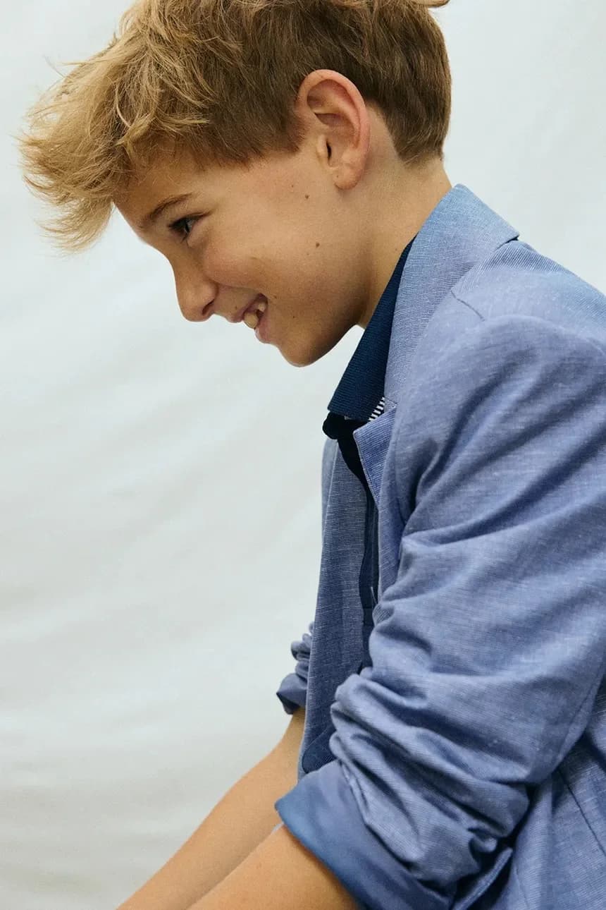 Детская куртка из смесового льна - фото 5