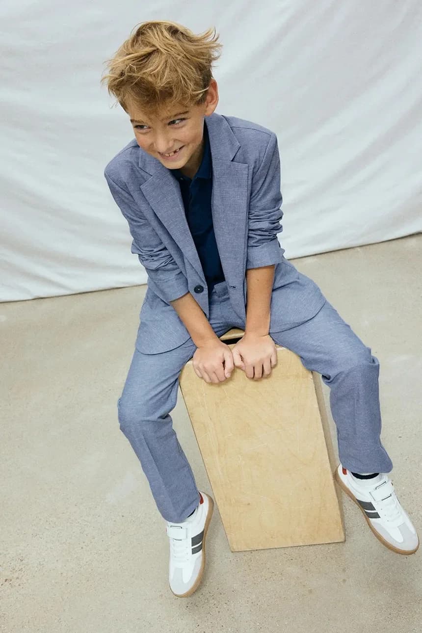 Детская куртка из смесового льна - фото 6