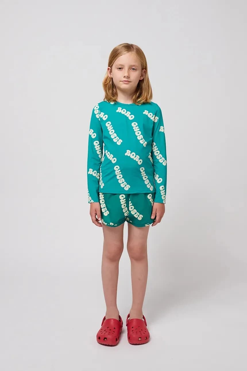 Волнистые детские плавки-шорты