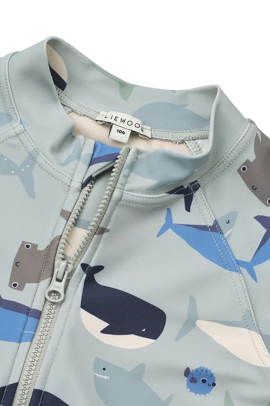 Детский купальный комбинезон с короткими рукавами и принтом Max - фото 3