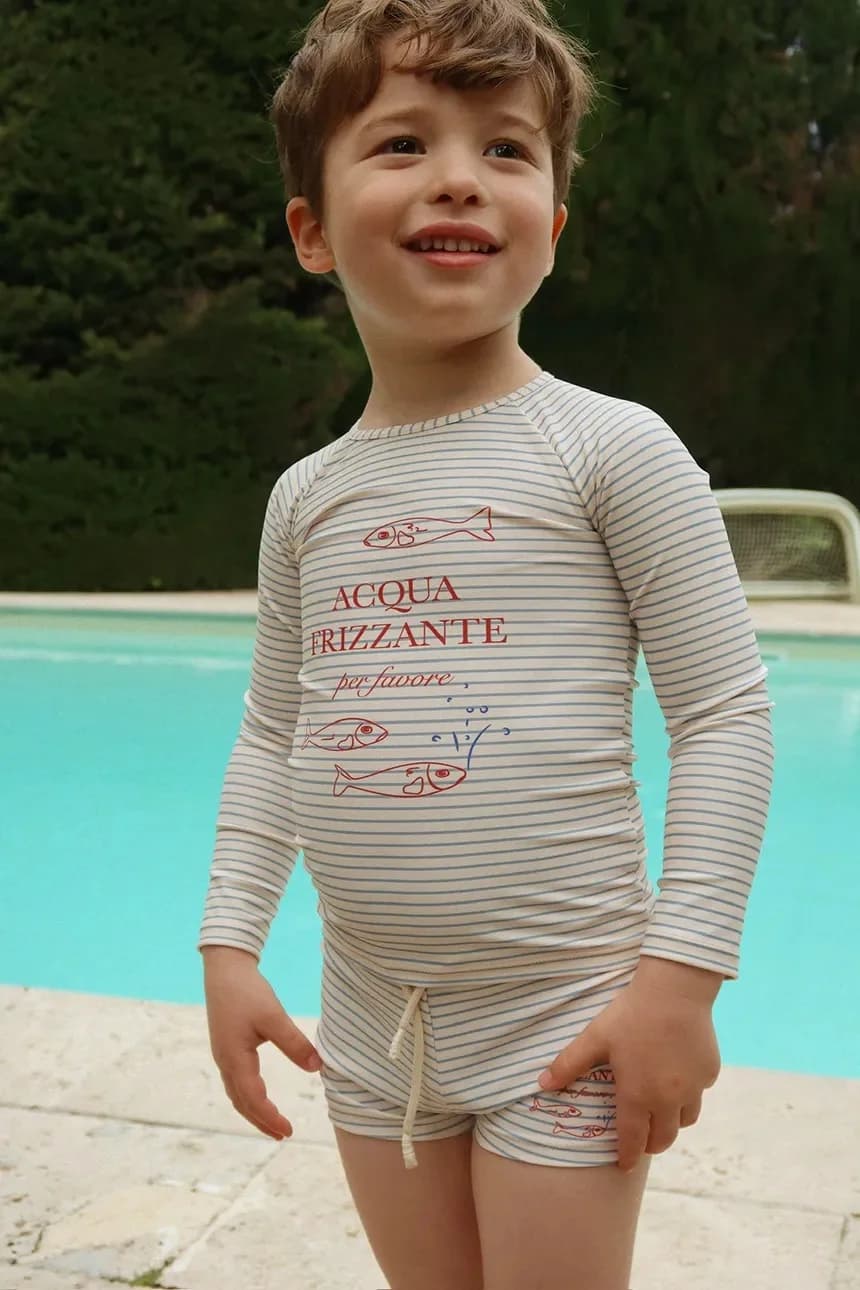 Детская рубашка с длинным рукавом ASTER SWIM BLOUSE GRS