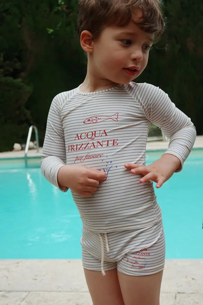 Детская рубашка с длинным рукавом ASTER SWIM BLOUSE GRS - фото 6