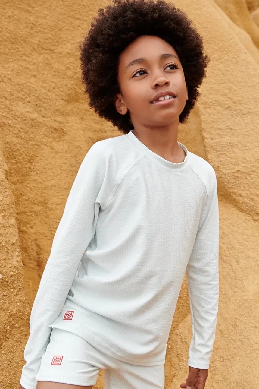 Футболка для плавания Noah Seersucker с длинными рукавами для детей