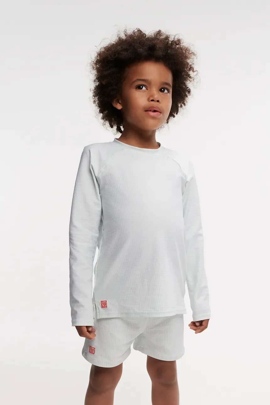 Футболка для плавания Noah Seersucker с длинными рукавами для детей - фото 4