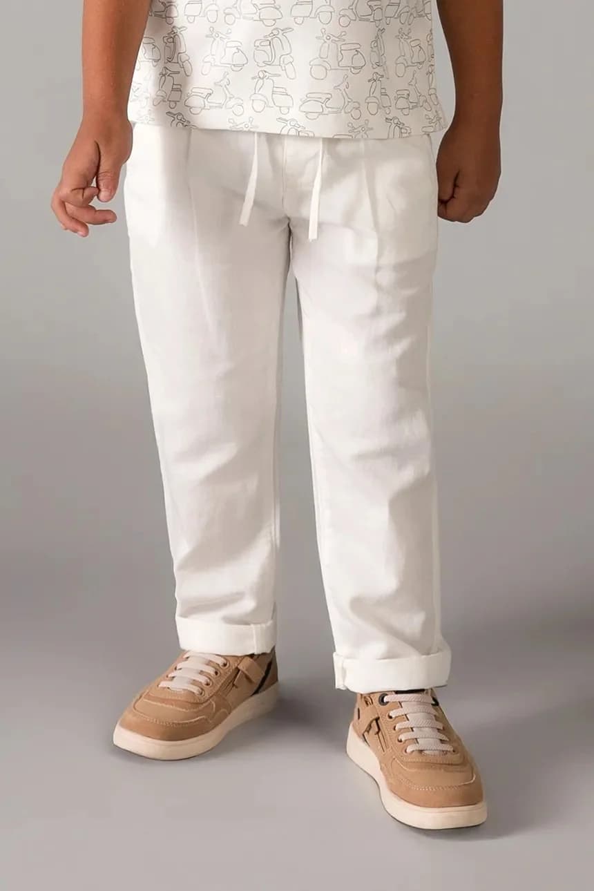 Детские брюки с льном - фото 5