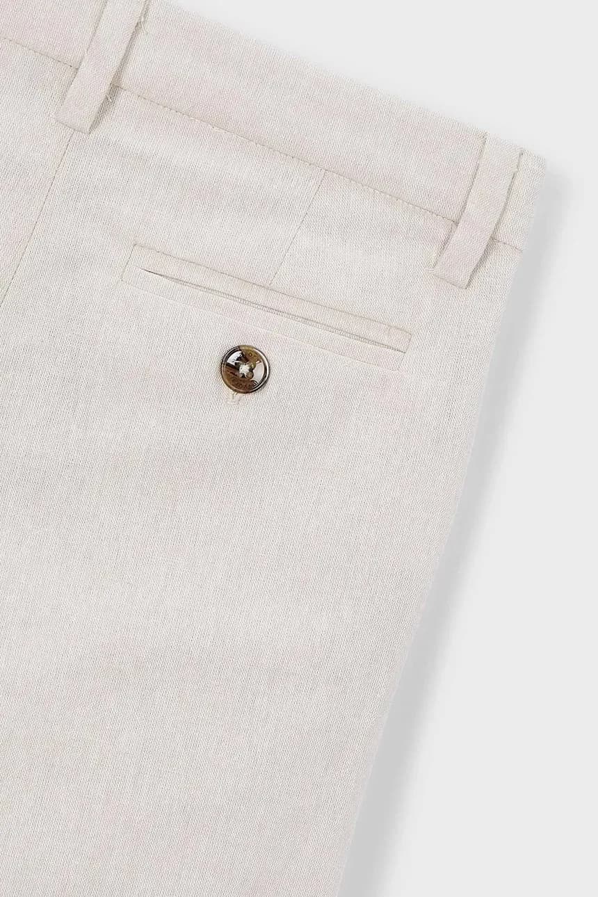 Детские брюки из смесового льна - фото 4