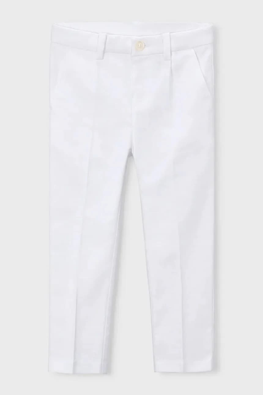 Детские брюки из смесового льна